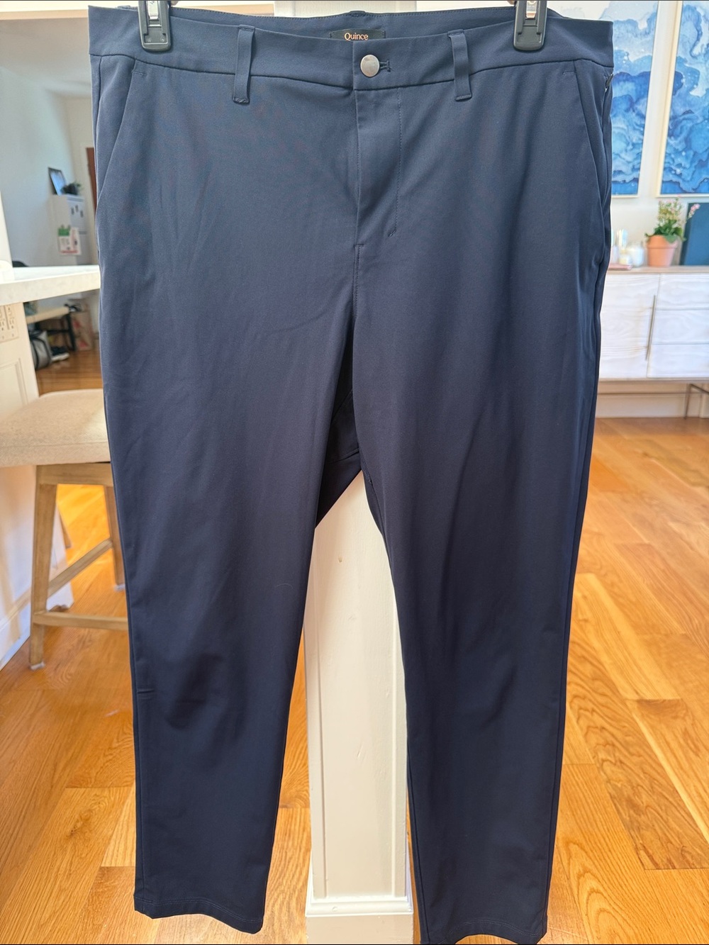Quince Men's Ultimate Commuter Slim Fit Pants in Deep Navy (36x32)